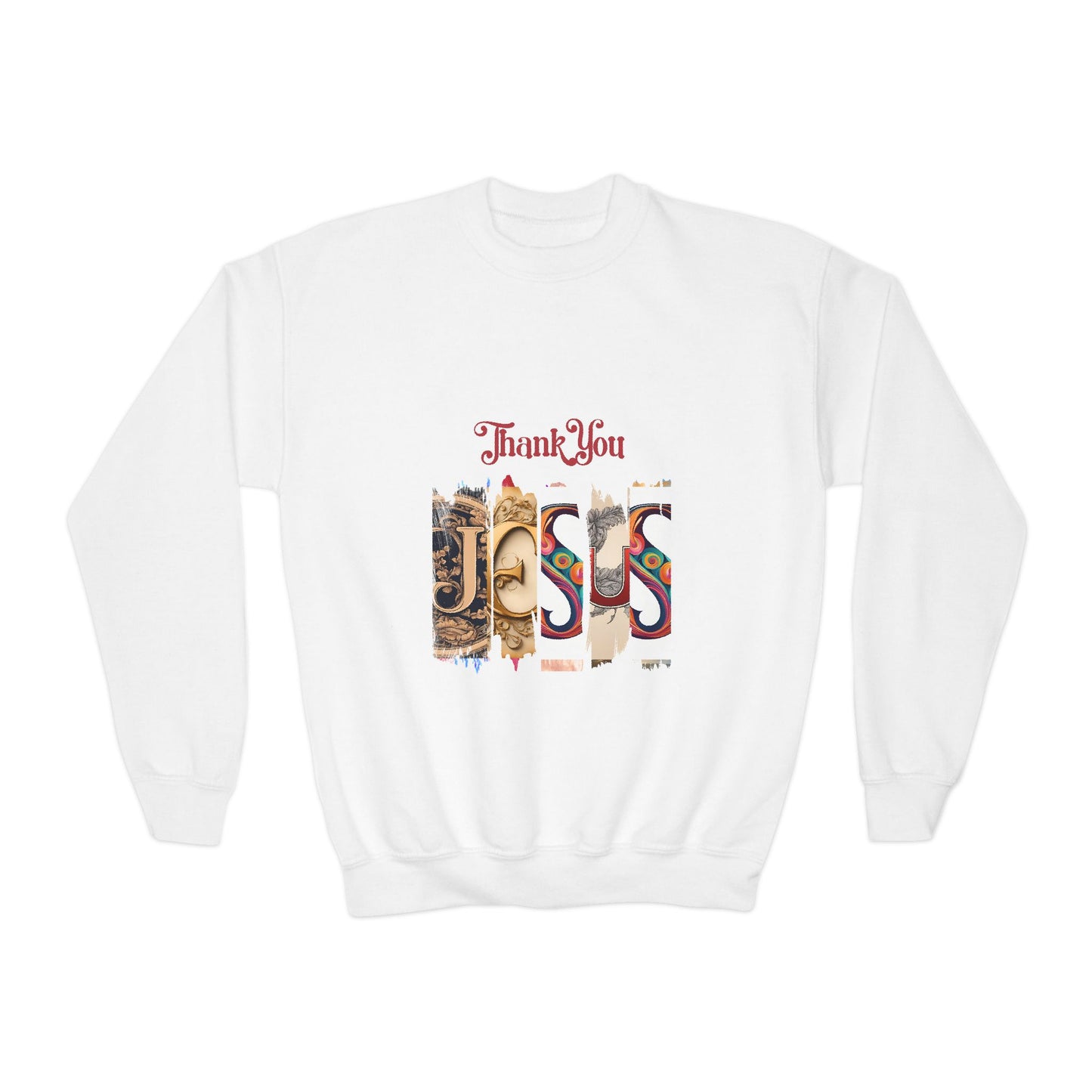 Thank You Jesus Youth Crewneck Sweatshirt