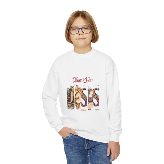 Thank You Jesus Youth Crewneck Sweatshirt